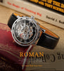 'Roman' Skeleton Mechanical Watch